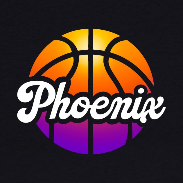 Phoenix Basketball by Throwzack